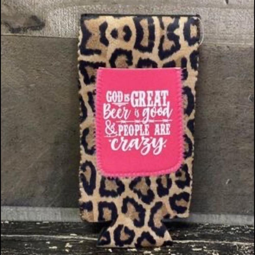 Tall skinny can koozie